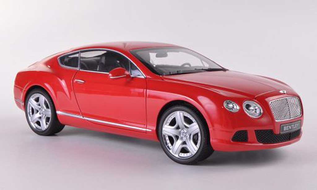 Bentley Continental GT 1/18 Minichamps GT rood 2011 modelauto