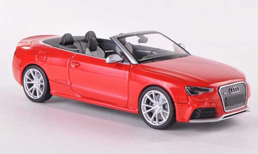 Audi RS5 cabriolet 1/43 Minichamps cabriolet Cabriolet rood 2012 modelauto