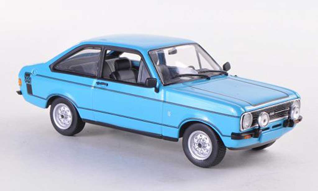 Ford Escort MK2 1/43 Minichamps MK2 1600 Sport blauw 1975 modelauto