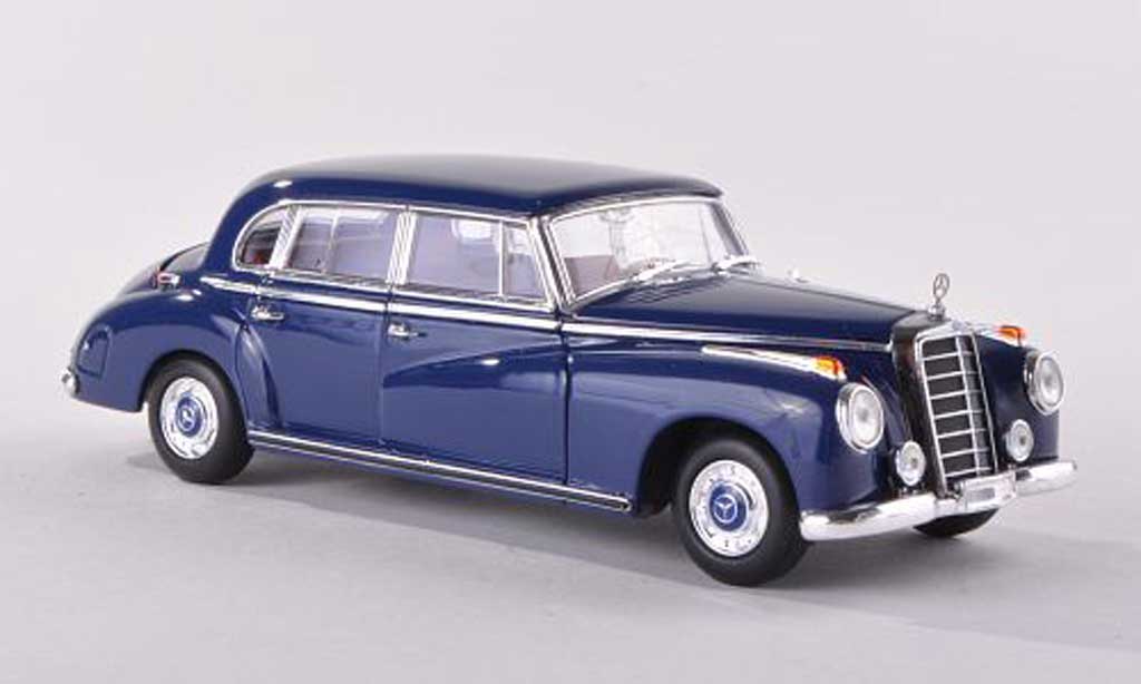 Mercedes 300 B 1/43 Minichamps B (W186 III) zwart-blauw 1955 modelauto