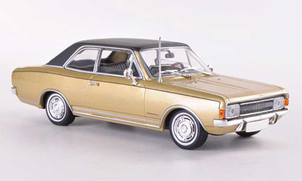 Opel Commodore A 1/43 Minichamps A gold/zwart 1966 modelauto