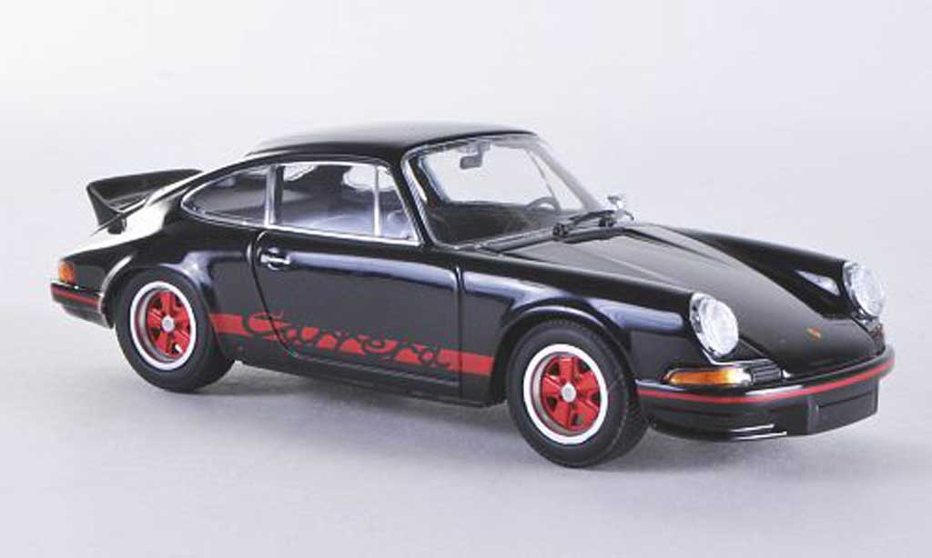 Porsche 911 RS 1/43 Minichamps RS Carrera 2.7 zwart mit rooden Streifen und Felgen 1972porsche_ porsche__rs modelauto