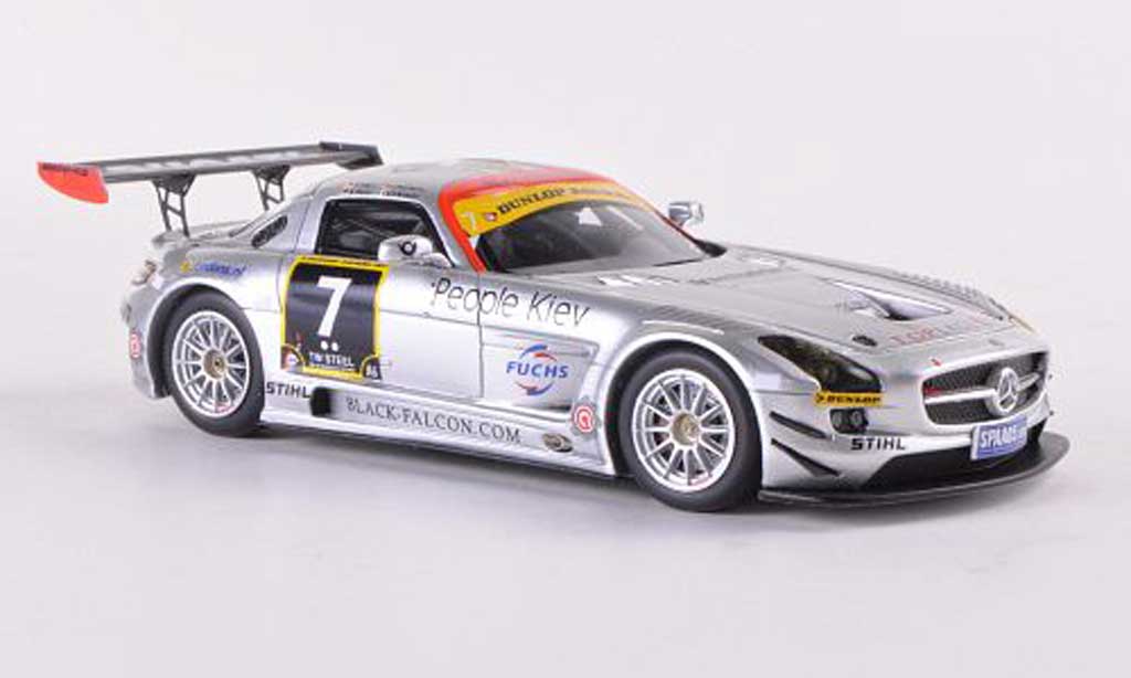 Mercedes SLS 1/43 Minichamps AMG GT3 No.7 Team Black Falcon 24h Dubai 2011 Jager/Seyffarth/Heyer/Breslin modelauto