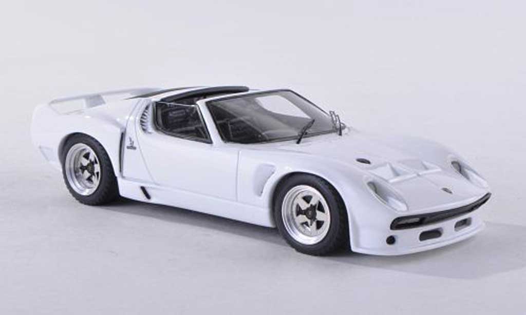 Lamborghini Miura SVJ 1/43 Look Smart SVJ Spyder wit 1966 modelauto