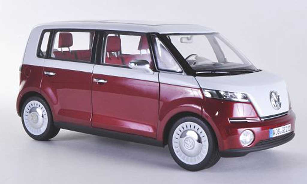 Volkswagen Bulli 1/18 Norev Concept rood/wit Autosalon Genf 2011 modelauto