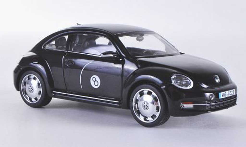 Volkswagen Beetle 1/43 Schuco zwart Eightball 2011 modelauto