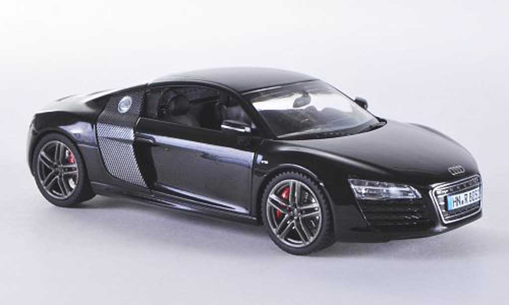 Audi R8 1/43 Schuco zwart/carbon 2012 modelauto