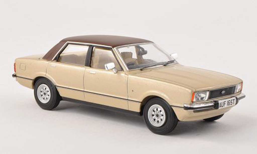 Ford Cortina 1/43 Vanguards MkIV 2.0 Ghia beige/lumineuses-brun RHD modelauto