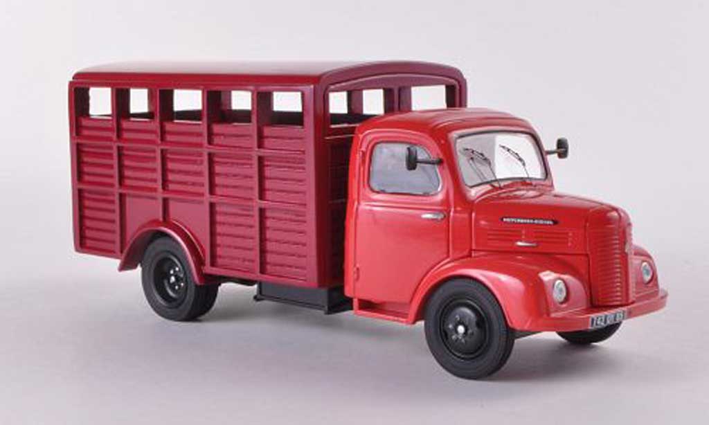 Hotchkiss PL50 1/43 Eligor Viehtransporter rood/rood modelauto