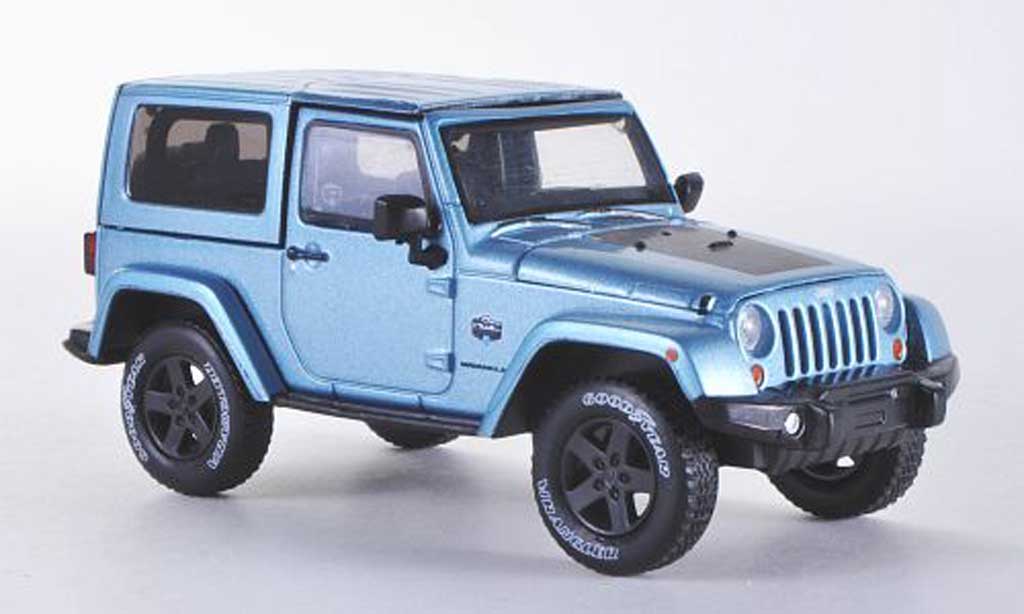 Jeep Wrangler 1/43 Greenlight Arctic Special Hardtopblauw 2012 modelauto