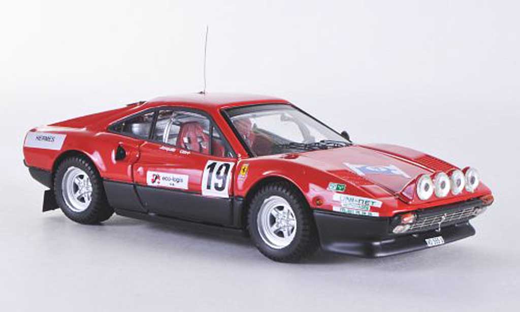 Ferrari 308 GTB 1/43 Best GTB Rally ST Cergue No.19 1982 Jaquillard modelauto