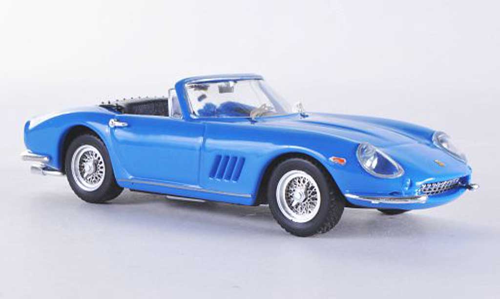 Ferrari 275 1/43 Best GTB/4 Spider blauw Steve Mc Queen modelauto