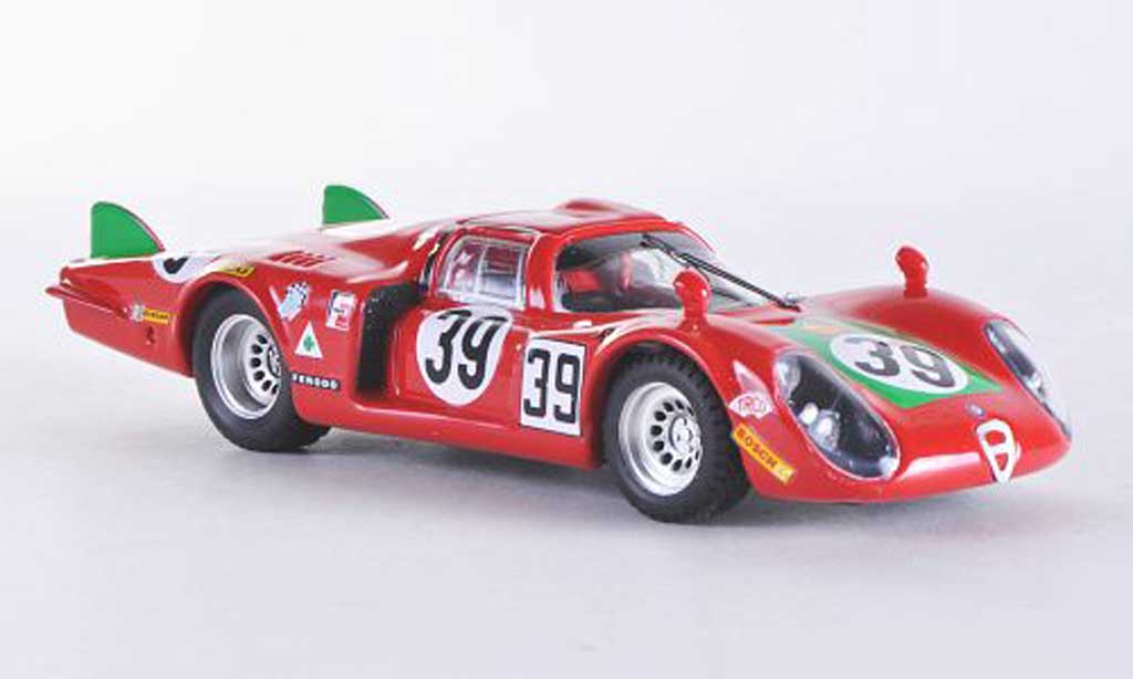 Alfa Romeo 33.2 1968 1/43 Best 1968 Coda Lunga Le Mans No.39 Giunti/Galli modelauto
