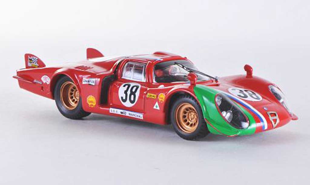 Alfa Romeo 33.2 1969 1/43 Best 1969 LM Le Mans No.38 Gosselin/Burgoigni modelauto