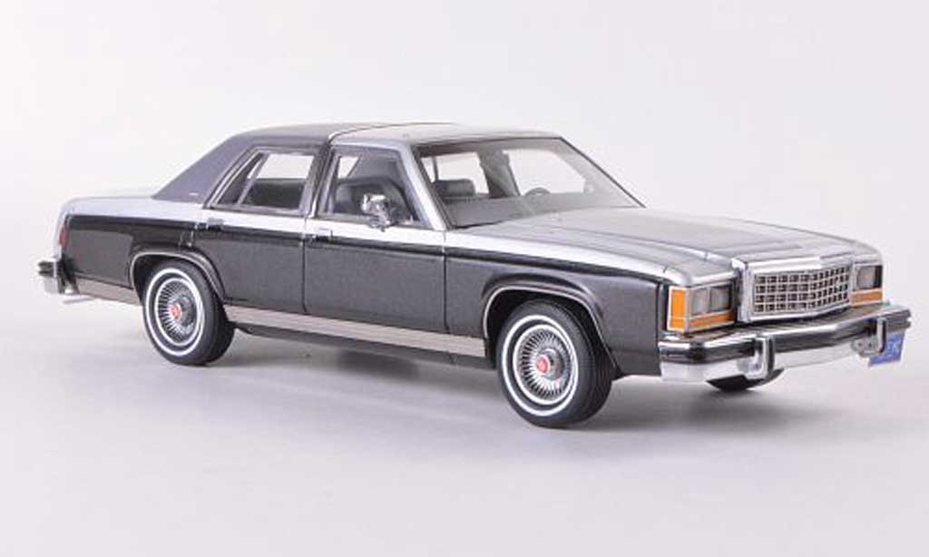 Ford LTD 1973 1/43 Matrix 1973 Crown Victoria grijs/anthrazit/mattgrijs modelauto