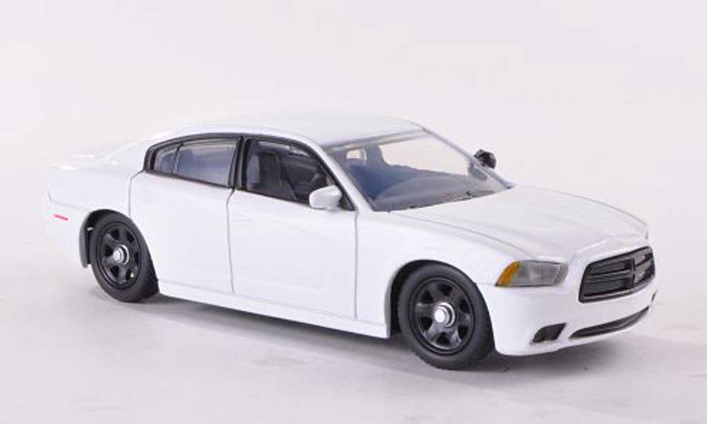 Dodge Charger Police 1/43 First Response Politie wit undekoriertes Politiefahrzeug 2012 modelauto