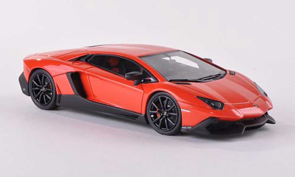 Lamborghini Aventador LP720-4 1/43 Look Smart LP720-4 oranje 50. Anniversary modelauto