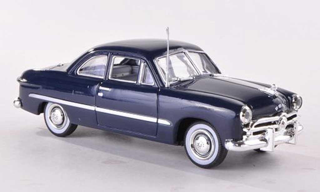 Ford Custom 1949 1/43 American Heritage Models 1949 2-Door Coupe blauw modelauto