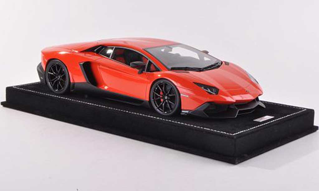 Lamborghini Aventador LP720-4 1/18 MR Collection LP720-4 50th Anniversario oranje modelauto