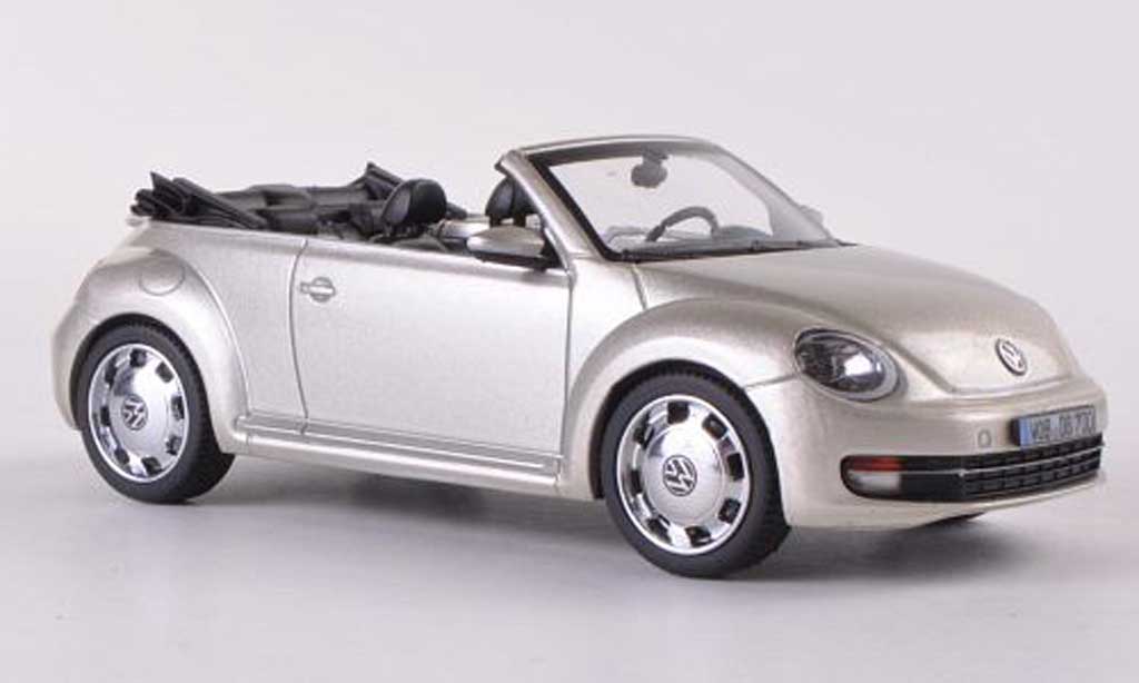 Volkswagen Beetle Cabriolet 1/43 Schuco Cabriolet beige 2012 modelauto