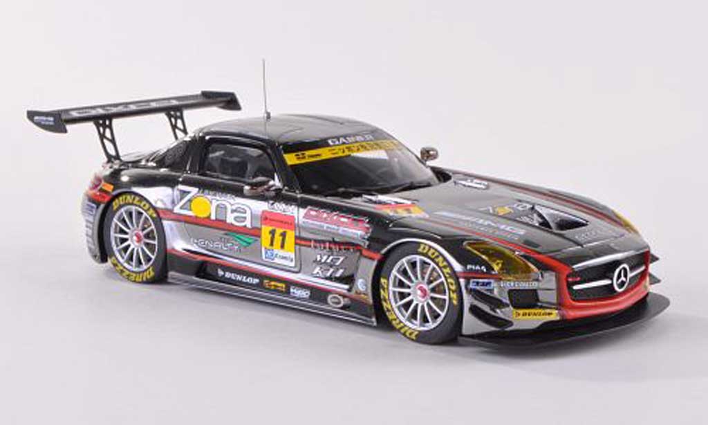 Mercedes SLS 1/43 Ebbro AMG No.11 Gainer Dixcel K.Hiranaka/B.Wirdheim Super GT300 2013 modelauto