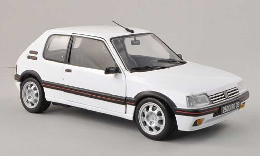 Peugeot 205 GTI 1/18 Norev GTI wit 1991 modelauto
