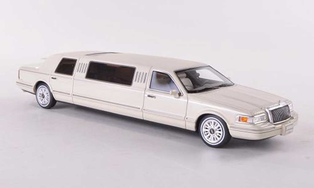 Lincoln Town Car 1997 1/43 GLM 1997 Sedan elfenbein/mattwit 1997 modelauto
