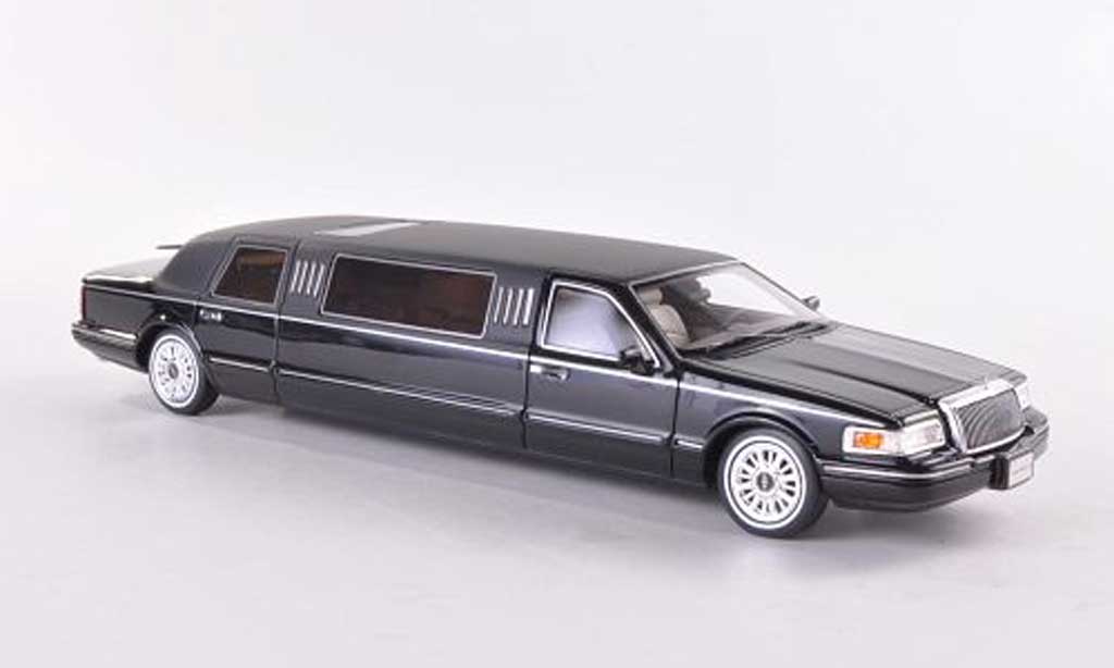 Lincoln Town Car 1997 1/43 GLM 1997 Sedan zwart/mattzwart 1997 modelauto