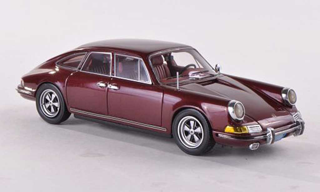 Porsche 911 1/43 Matrix Troutman & Barnes 4-Door Sedan rood 1972 modelauto