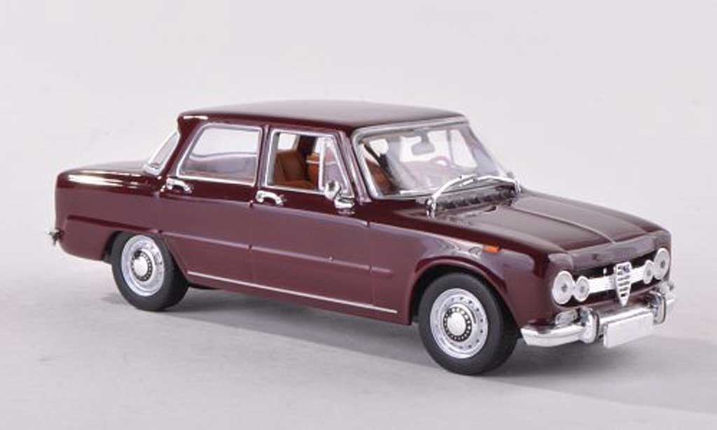 Alfa Romeo Giulia Super 1/43 Minichamps Super zwart-rood 1970 modelauto