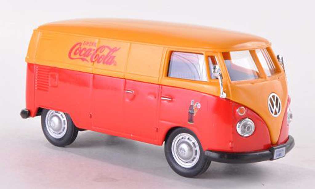 Volkswagen T1 1/43 Motor City Classics Kasten Coca-Cola rood/geel 1962 modelauto