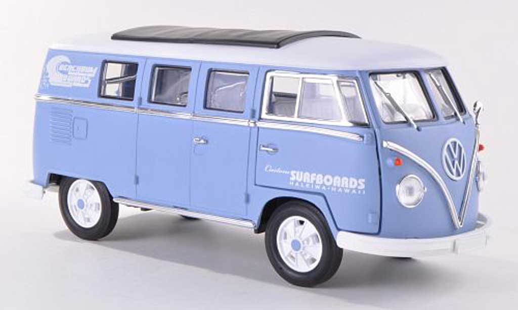 Volkswagen T1 1/18 Greenlight Stationwagen Custom Surfboards Hawaii 1962 modelauto