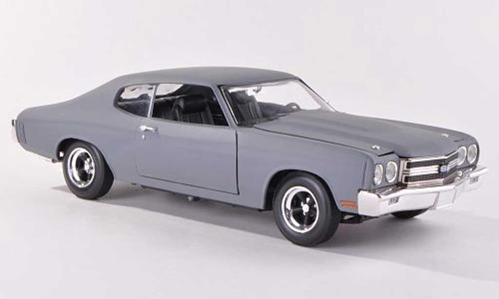 Chevrolet SS 1970 1/18 Johnny Lightning matt grijs Fast & Furios 4 modelauto