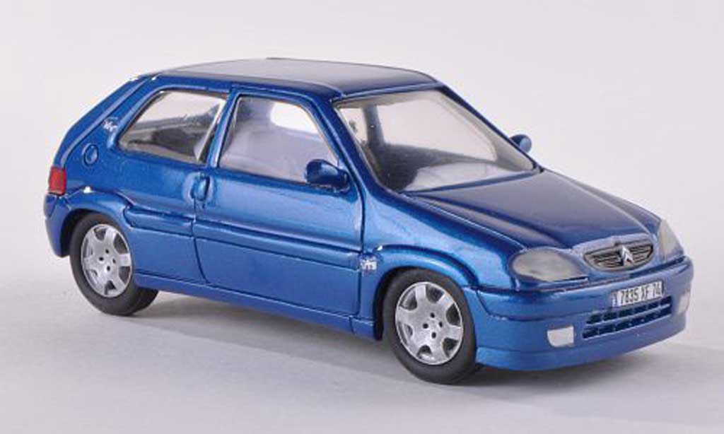 Citroen Saxo 1/43 Paradcar VTS blauw modelauto