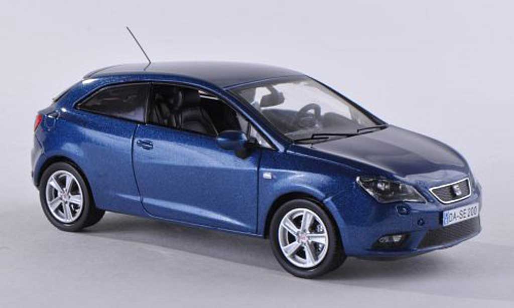 Seat Ibiza 1/43 Seat SC zwart-blauw 2013 modelauto