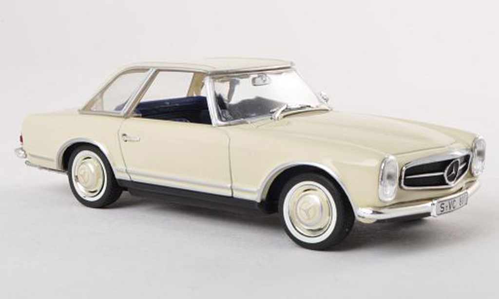 Mercedes CLA SL 1/43 Minichamps 230 SL (W113) clair-Ivoire modelauto