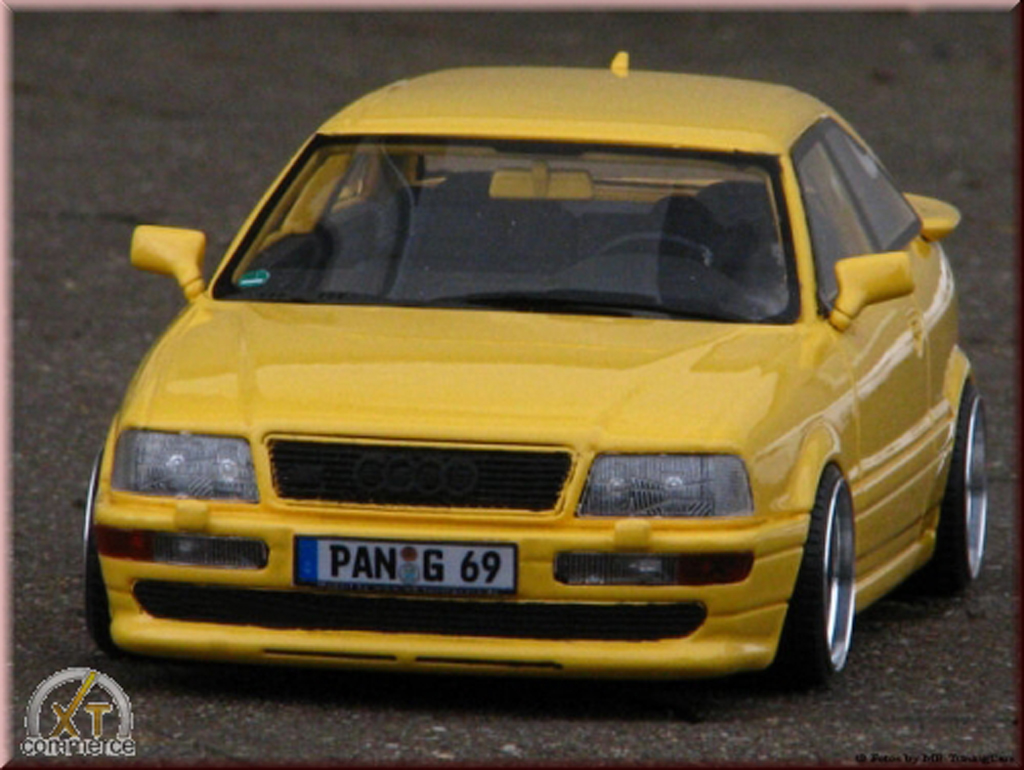 Audi S2 coupe geel jantes BBS 17 pouces bord large 1/18 Ottomobile