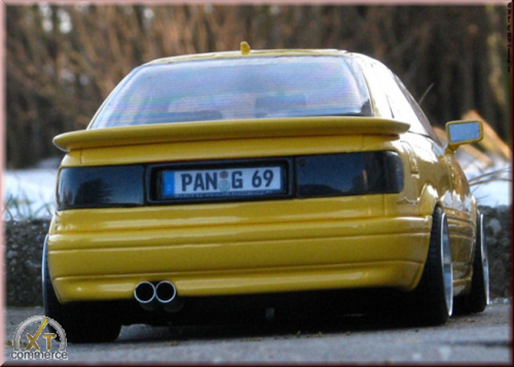 Audi S2 coupe geel jantes BBS 17 pouces bord large 1/18 Ottomobile