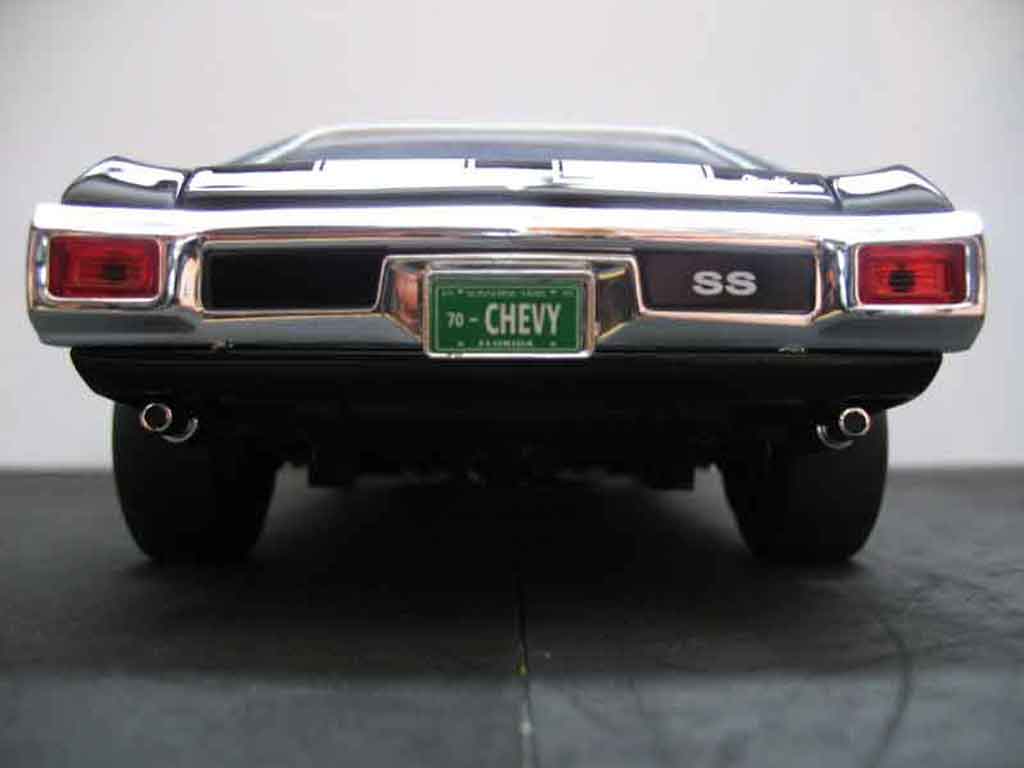 Chevrolet Chevelle tuning 1970 ss zwart jantes drag 1/18 Ertl