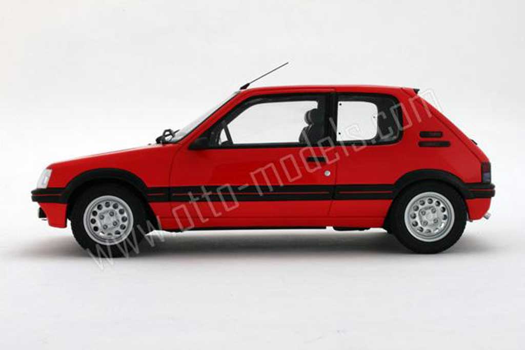 Peugeot 205 GTI 1.6 rood vallelunga 1991 phase 2 1/18 Ottomobile