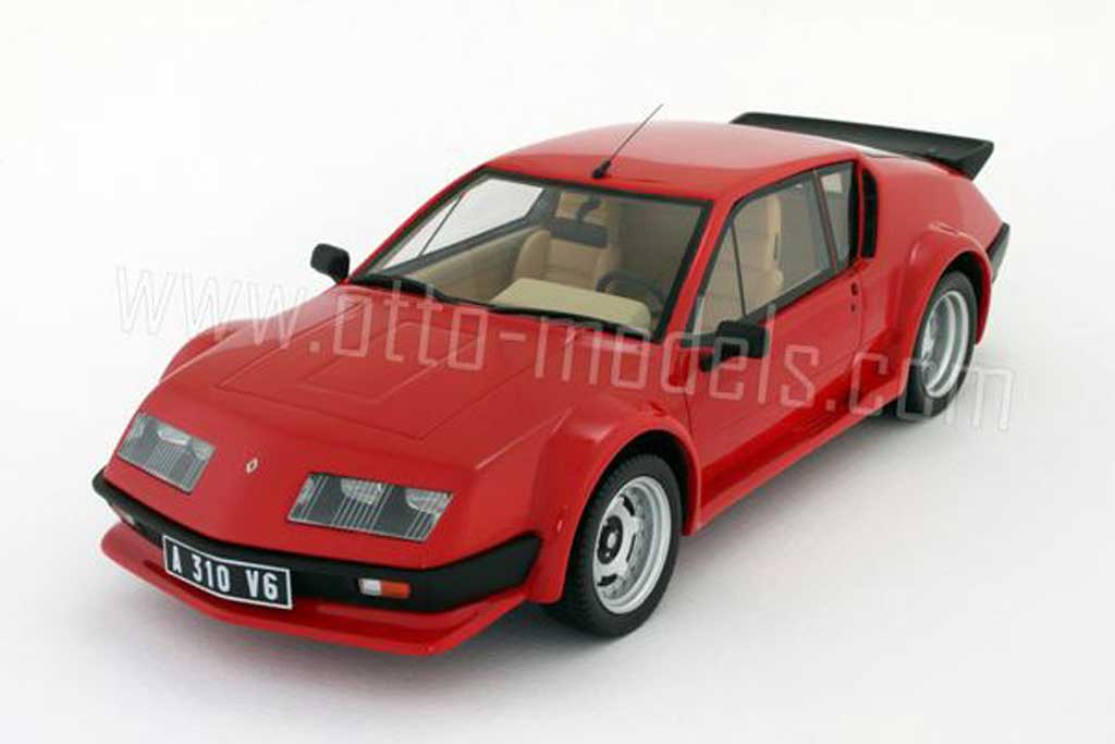 Alpine A310 Pack GT 1/18 Ottomobile Pack GT 1985 rood modelauto