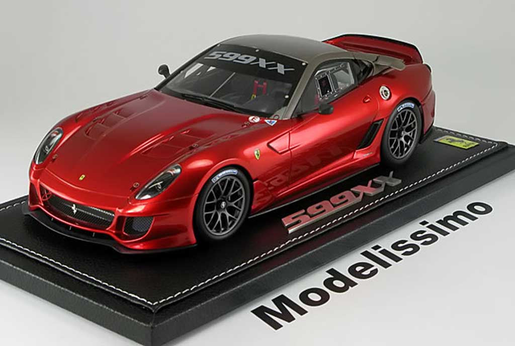 Ferrari 599 XX 1/18 BBR Models XX race version 2009 rood modelauto