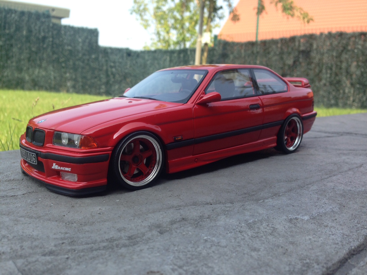 Bmw M3 ltw E36 Light Weight rood 1/18 Ottomobile