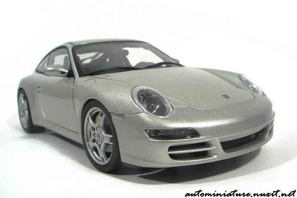 Porsche 911 S Carrera grijs polaire 1/18 Autoart