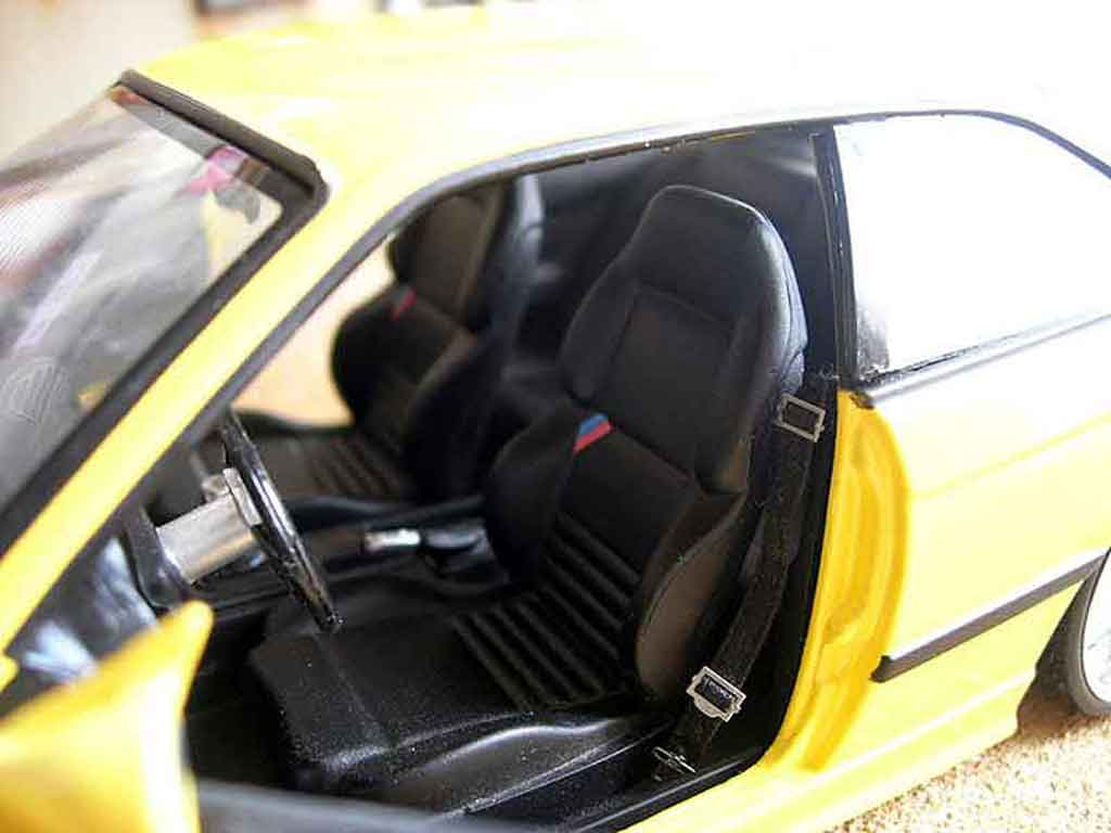 Bmw M3 coupe jaune E36 tuning 1/18 Ut Models