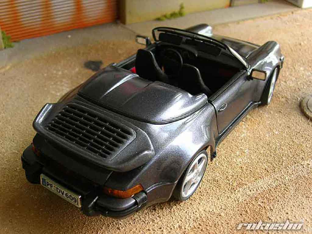 Porsche 911 Speedster 1989 grijs 1/18 Maisto