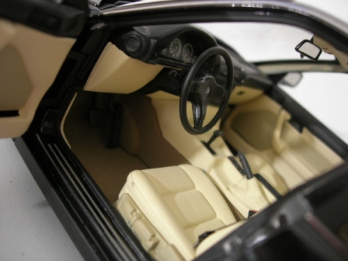 Bmw 535 tuning 1988 i zwart jantes bbs bords larges 1/18 Minichamps