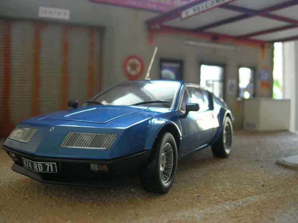 Alpine A310 1/18 Norev blauw modelauto
