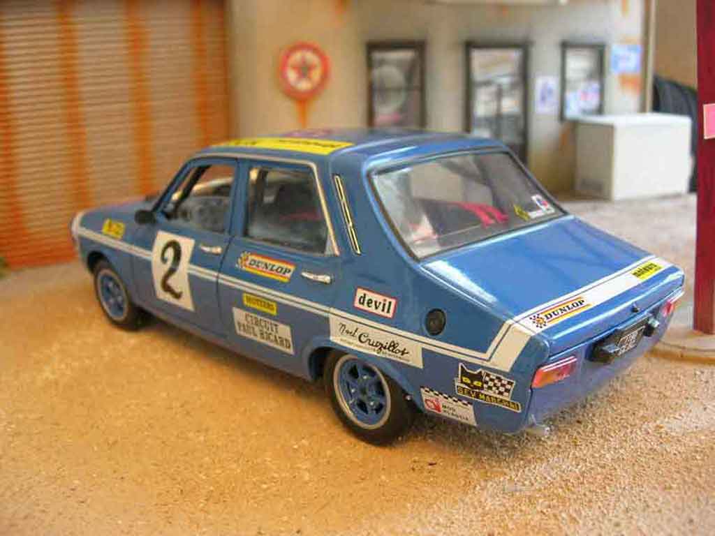 Renault 12 Gordini rallye #2 blauw 1/18 Solido