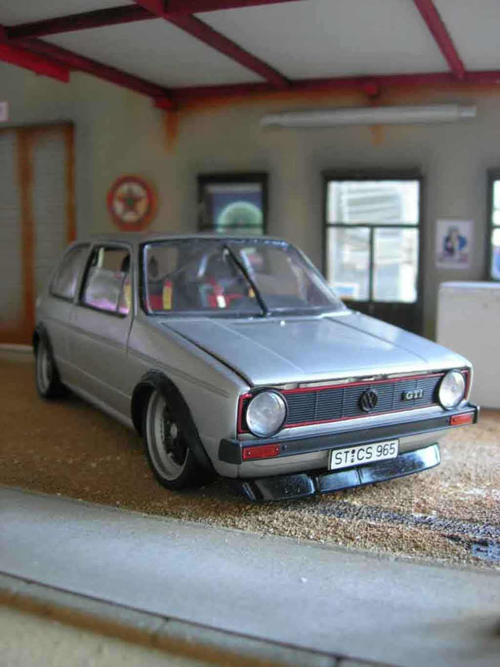 Volkswagen Golf GTI jantes Porsche rs 1/18 Solido